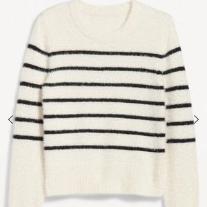 NWT OLD NAVY Eyelash Shine Sweater Color: Black White